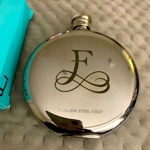 Kate Spade Monogrammed Flask “F” -Never Used NIB